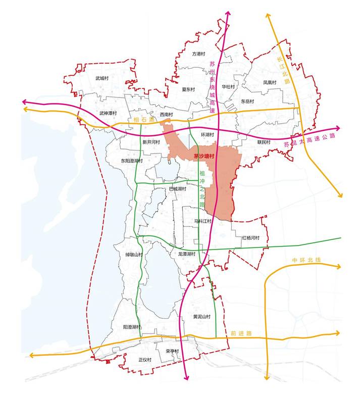 2茅沙塘村區(qū)位圖